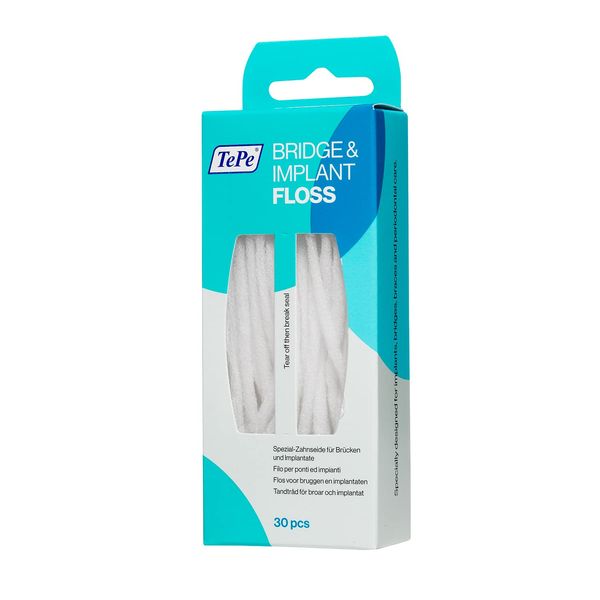 TePe Bridge und Implant Floss, 30 Stück