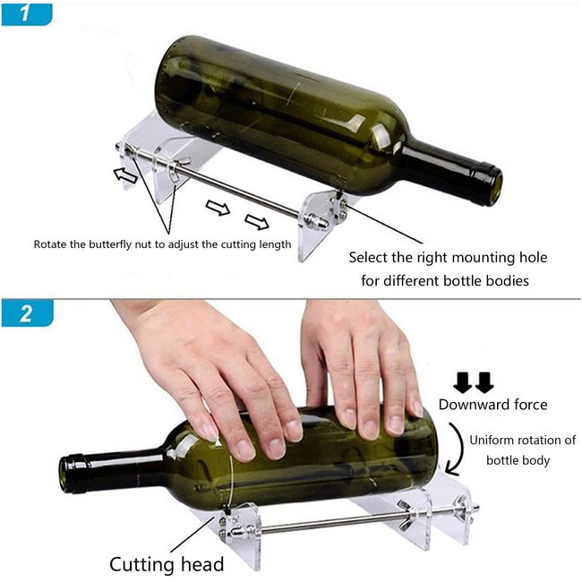 Glass Bottle Cutter Kit DIY Glass Cutter for Bottles Beer & Wines