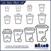Plasticplace 65 Gallon Clear Trash Bags, 50 Count