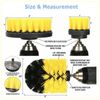 Drill Brush Soft 5 Piece White Attachment Set - Windshield Cleaning