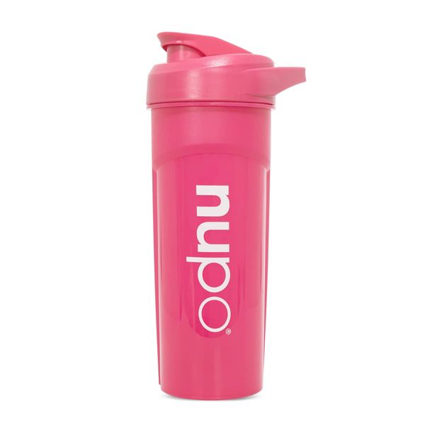 NUPO® Fitness Shaker Proteinshake [600 ml - Pink] - Erstklassige Mischfunktion mit Mischkugel & BPA frei - Eiweiß Shaker - Proteinshake Shaker - Whey Shaker - Shaker Flasche - Gym Shaker