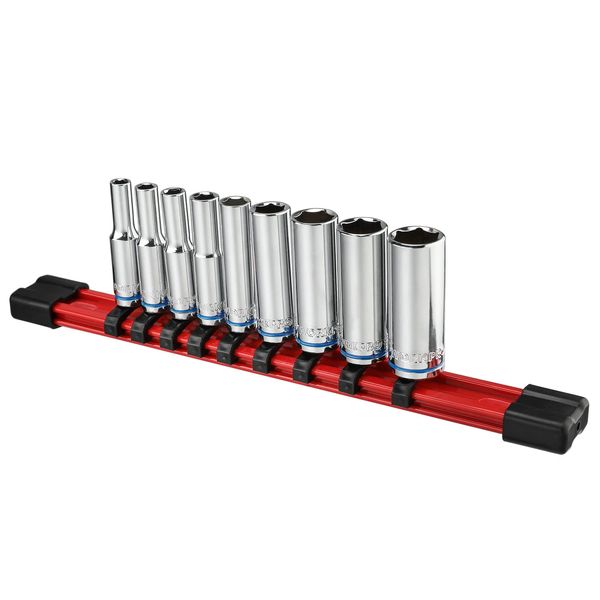 WORKPRO Deep Socket Set, 0.25 inch (6.35 mm), 0.25, 0.2, 0.2, 0.2, 0.39, 0.37, 0.39, 0.47, 0.47, 0.47, 0.47, 0.47, 0.47, 0.45, 0.5, 0.5,