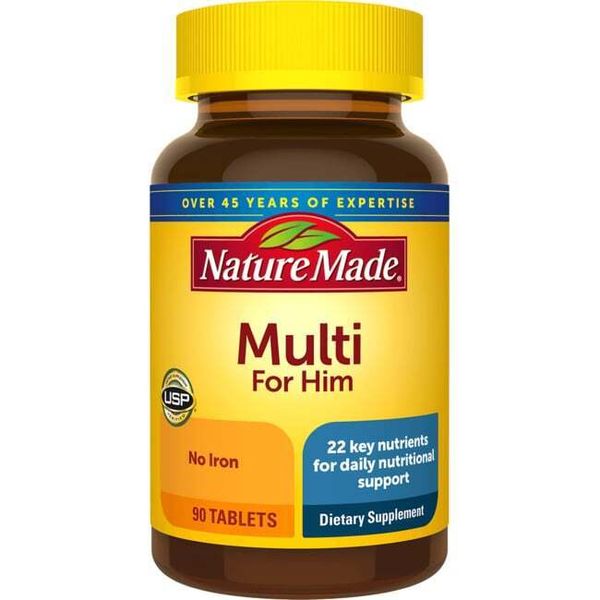 Nature Made Multi For Him No Iron 90 Tabs