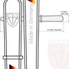 3 Swords Germany Brand Quality Double Sided Sapphire Metal Pocket Nail File Manicure Made in Germany