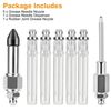 7pcs Grease Gun Accessory Set, Injector Needle Nozzle/Dispenser/Rubber Joint Tip