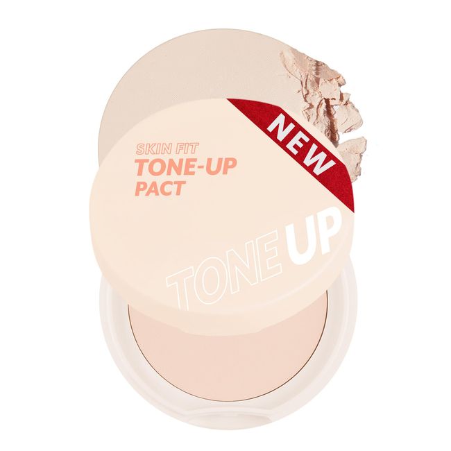 I'M MEME Fair-Light Setting Powder - Tone Up Pact with Puff | Flawless Finish with Aqua Sebum | Soft & Velvet Pressed Powder Compact | Smooth Pores & Fine Lines | 0.35 Oz | Korean Makeup
