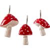 Mushroom Shower Curtain Hooks