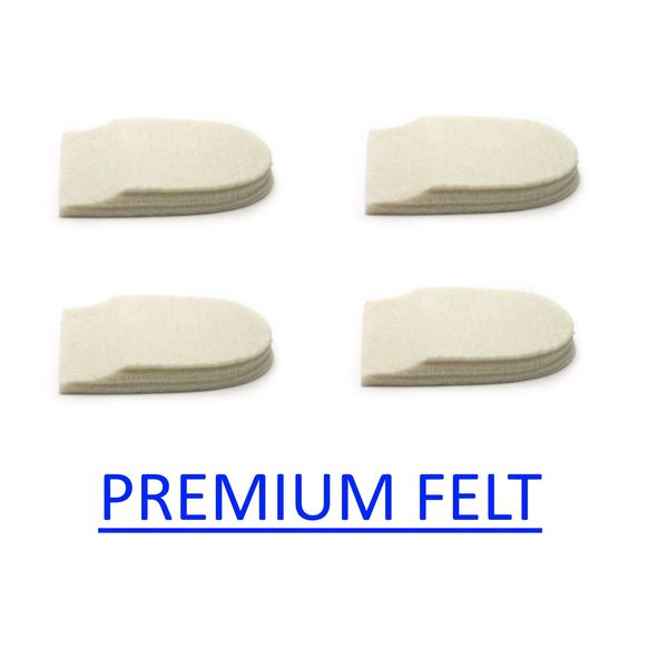 Felt Heel Cushion Pad 1/2" with Adhesive for Pain Relief - 2 Pairs ( 4 Pieces )