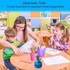 Seaciyan Timers, Classroom Timer for Kids, Kitchen Timer for Cooking, Desk Time Tracker, Small Mechanical Timer for Study, Workout, Shower, Baking Countdown (Blue Dinosaur)