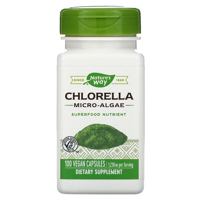 2 X Nature's Way, Chlorella, Micro-Algae, 410 mg, 100 Vegan Capsules