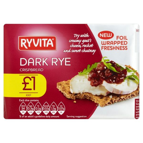 Ryvita Dark Rye Price Marked 200g x 6