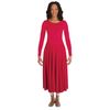 Body Wrappers Long Sleeve Tunic (Black, 6X-7)