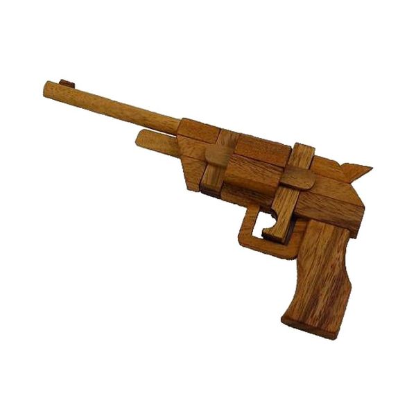 Pistol Kumiki 3D Brain Teaser Wooden Puzzle