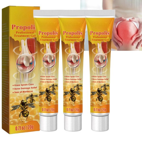 3PCS New Zealand Bee Venom Professional Treatment Gel,Pain Relief Cream,Bee Venom Gel for Joint and Bone Therapy,Bee Venom Joint Soothing Gel,Bee Cream,Joint Pain Relief,Bee Venom Relief Gel