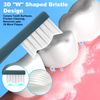 10 Pack Toothbrush Heads Compatible with Suri Electric Toothbrush, Replacement Brush Head Refill, Blue