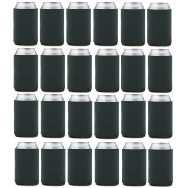 Can Cooler Sleeves Blank Poly Foam (24, Charcoal)