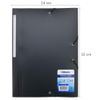 Waytex Elasticated Folder with 3 Flaps Polypropylene 4.5/10 Soft and Opaque A4 - Black 931450 1 Folder