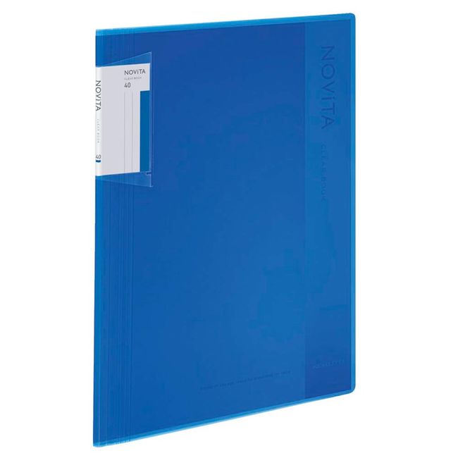 Kokuyo Ra-NV40B File Clear Book Novita Fixed A4 40 Sheets Blue