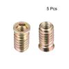 Wood Furniture M10x30mm Threaded Insert Nuts Interface Hex Socket Drive 5pcs