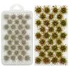 Woohome 32 Miniature Grass Cluster, Red Static Grass Tuft Model Vegetation Groups for DIY Model Train Landscape