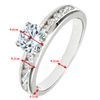 Sterling Silver 1.00ct Solitaire Engagement Ring - size H to V (O)