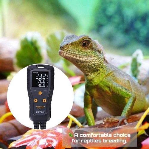 Digital Temperature Controller for Greenhouse, Aquarium, Incubator, Terrarium, Thermostat Sockets Support C/°F Heating and Cooling Mode 15A