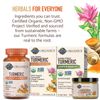 Organic Turmeric Curcumin Probiotics Supplement Extra Strength 120 Tablets Vegan