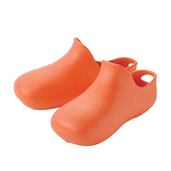 Eyedia Bath Slippers, Bath Boots, 9.1 - 10.2 inches (23 - 26 cm), Orange, Non-slip, Lightweight, Bath, Cleaning, Includes Hook Hole, Unisex, Comfortable Bath Boots