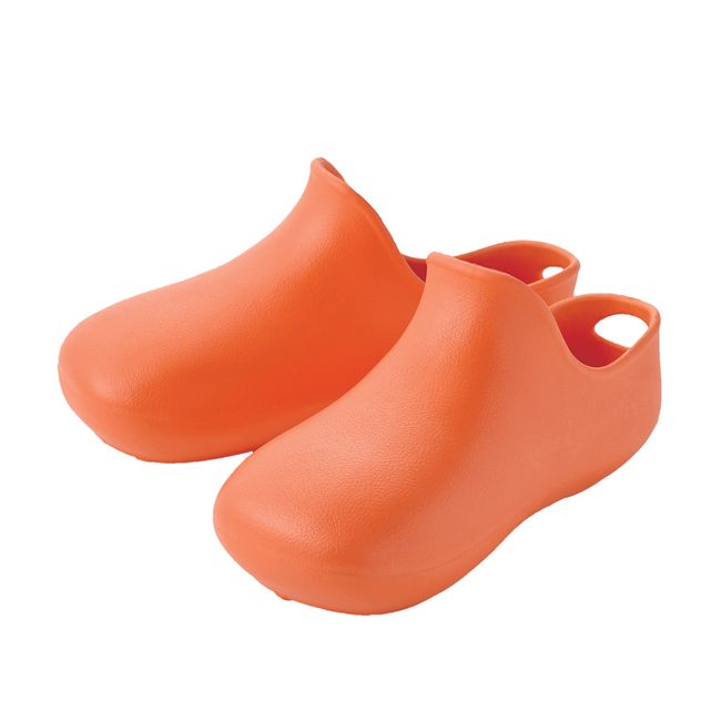 Eyedia Bath Slippers, Bath Boots, 9.1 - 10.2 inches (23 - 26 cm), Orange, Non-slip, Lightweight, Bath, Cleaning, Includes Hook Hole, Unisex, Comfortable Bath Boots