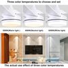 52 Inch White Ceiling Fan with Light and Remote Control.Noiseless,Dimmable,3Cct,