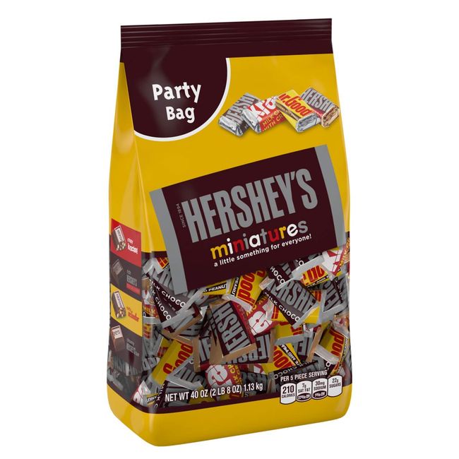 Hershey's Gold Miniatures Peanut & Pretzels Chocolate Candy Classic Bag, 10  Oz. 