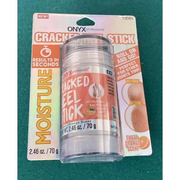 Onyx Cracked Heel Stick Moisture in Seconds Sweet Orange Scent Brand New in Box