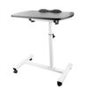 Adjustable Overbed Table with Wheels for Home Use or Medical - Black Black