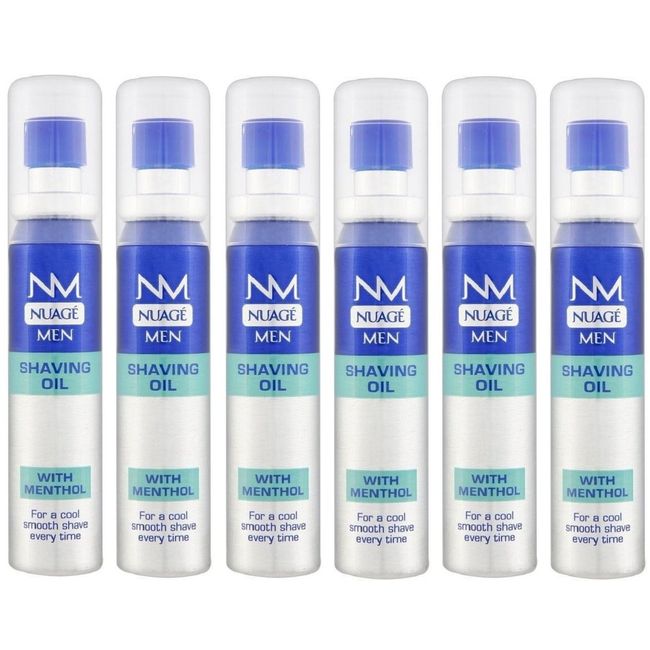 x6 Nuage Men Shaving Oil with Mentol 25ml