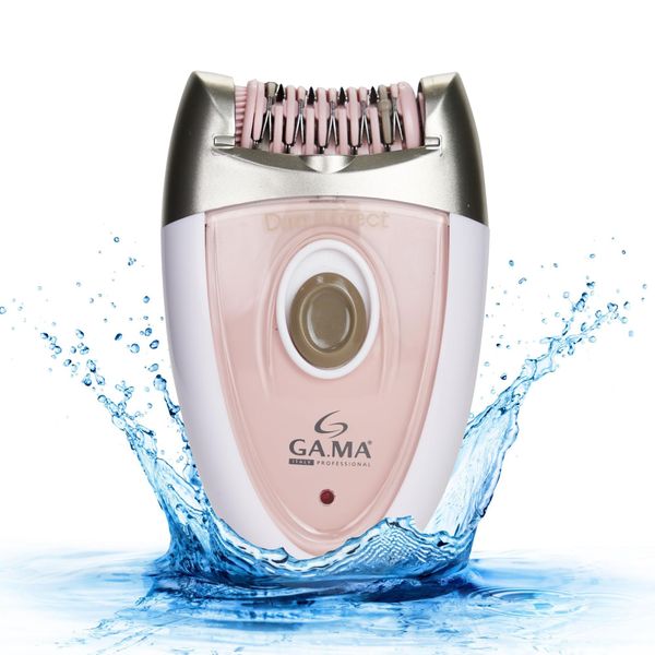 Epilady Gama Delicare Duo Rechargeable Epilator for Women, Cordless Electric Hair Removal Device, Hair Remover for Women, Bikini Trimmer for Women Pubic Hair, Dual Head, Dual-Volt, 2-Speed, LED Light