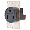 Hubbell Wiring Device-Kellems Receptacle,Single,50A,6-50R,250V,Black