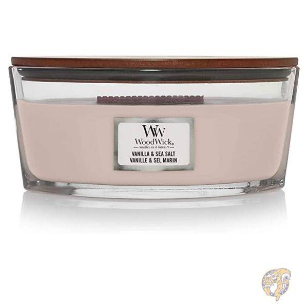 WoodWick Interior Candle Ellipse Vanilla &amp; Sea Salt Pink 76191