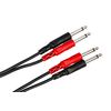Hosa CPP-203 Dual 1/4" TS to Dual 1/4" TS Stereo Interconnect Cable, 3 Meters