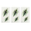 sourcingmap 3pcs Peacock Feathers Pattern Temporary Tattoo Stickers Body Arm Art Tattoos