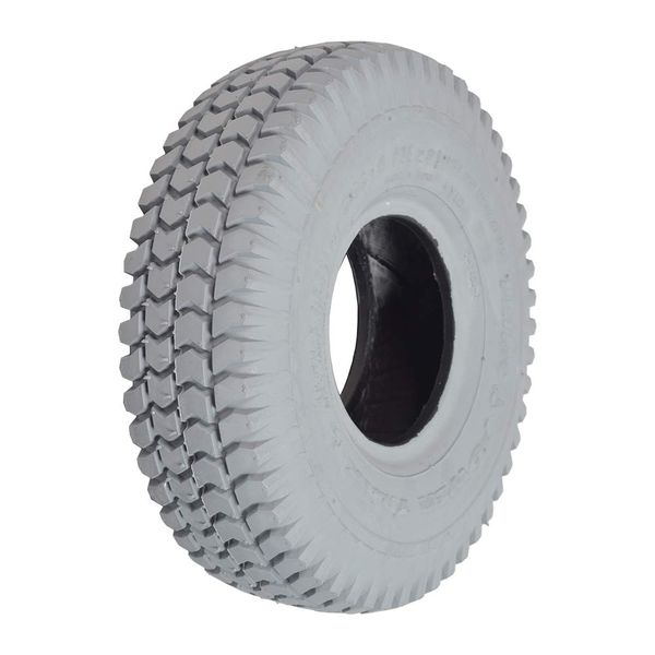 AlveyTech 10"x3" (3.00-4, 260x85) Mobility Tire with C248 Powertrax Tread - Replacement Pneumatic Tires Scooter Parts/Accessories