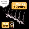 Defender Bird Spikes | Gutter Spikes Pack for Seagulls & Pigeons | Install Guide | 3 Metre