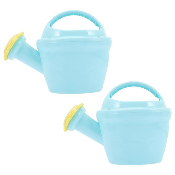 STOBOK Watering Can, 2pcs Toys Watering Can Watering Can Toy with Handle Gardening Tools Beach Sand Toys for Indoor and Outdoor, Bath Toys