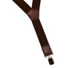 Olata Junior/Children’s Simple Fully Adjustable Elasticated Clip on Y-Shape Braces/Suspenders - 3cm (5-12 Years). Brown