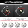 Huanfeimo 4 PCS Gas Hob Knobs Replacements 6mm Metal Brushed Silver Control Switch Knobs for Various Oven Gas Hob