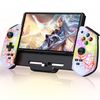 HASACOOL Hall Effect Switch Joycon Controller for Nintendo Switch/OLED, One Piece Switch Pro Controllers Replacement Handheld Grip with RGB Light/Turbo/Precise Control/Vibration