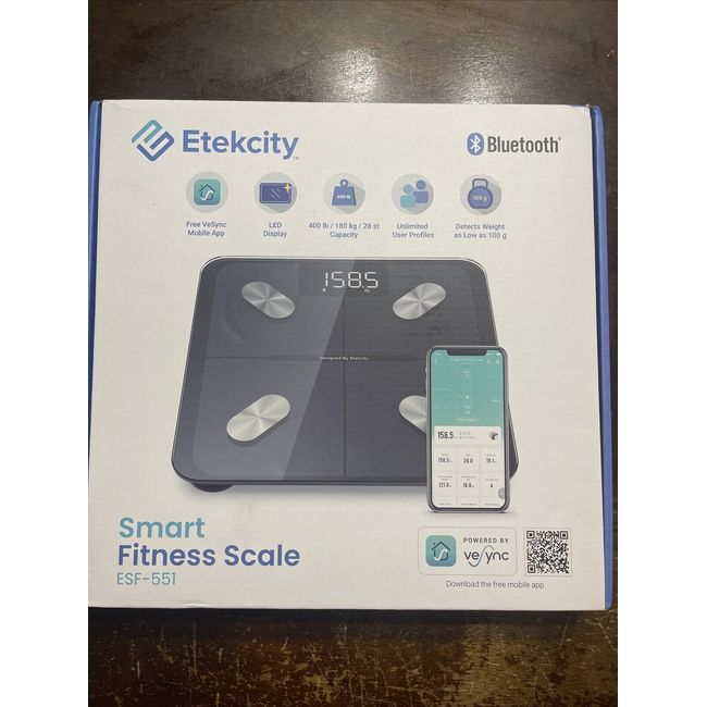 Etekcity ESF-551 Accurate Bluetooth Smart Scale -Black