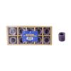 Mega Candles - Ceramic 1/2" Chime / Spell Candle Holder with Candles -DPurpleSet