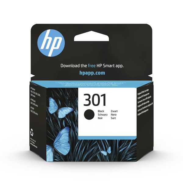 HP CH561EE 301 Original Ink Cartridge, Black, Pack of 1