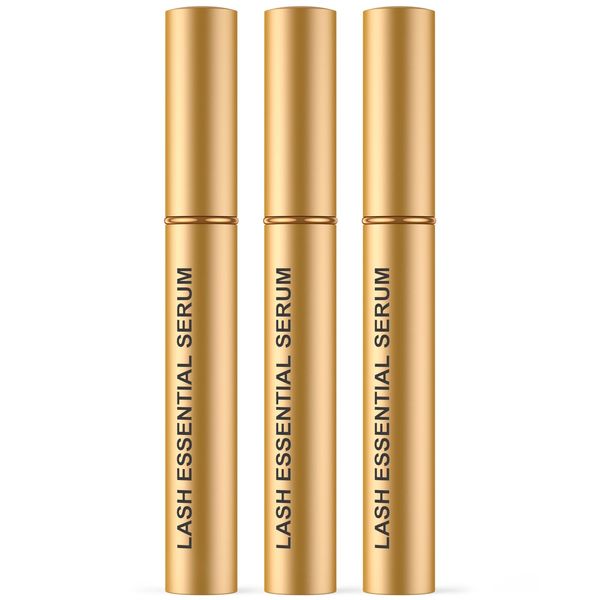 Feyano Eyelash Serum- Natural Comestic Eyelash Growth Serum for Longer, Thicker Lashes & Brows, Boost Lash Growth Serum Vegan & Cruelty-Free-Niacinamide, Centella Asiatica Leaf Extract(15 mL Gold)