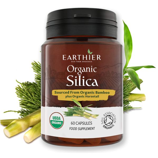 Organic Silica from Organic Bamboo and Organic Horsetail - Whole Food Supplement - Certified Organic by Soil Association